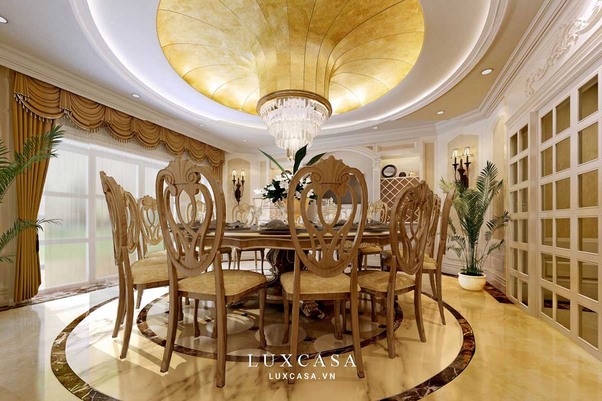 thiết kế nội thất biệt thự tân cổ điển