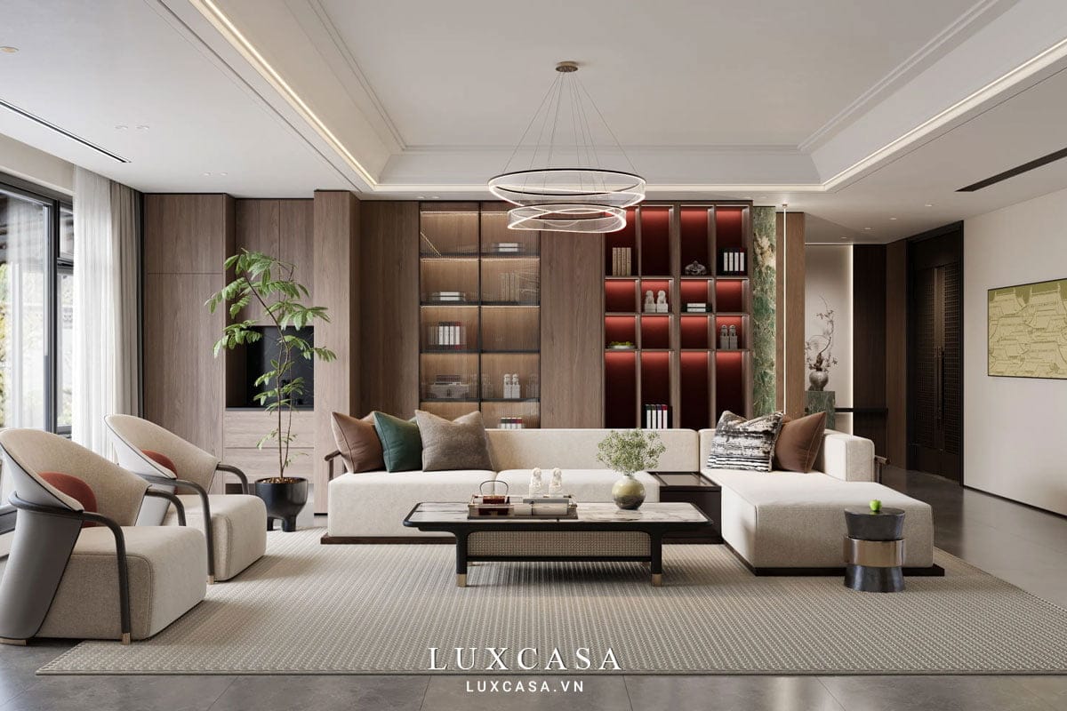 Thiết kế nội thất biệt thự sang trọng