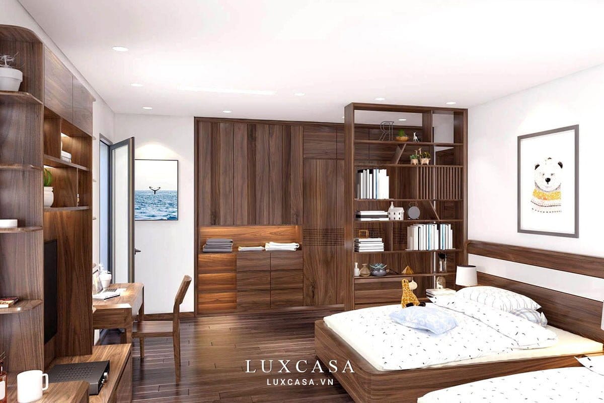 Thiết kế thi công nội thất biệt thự gỗ