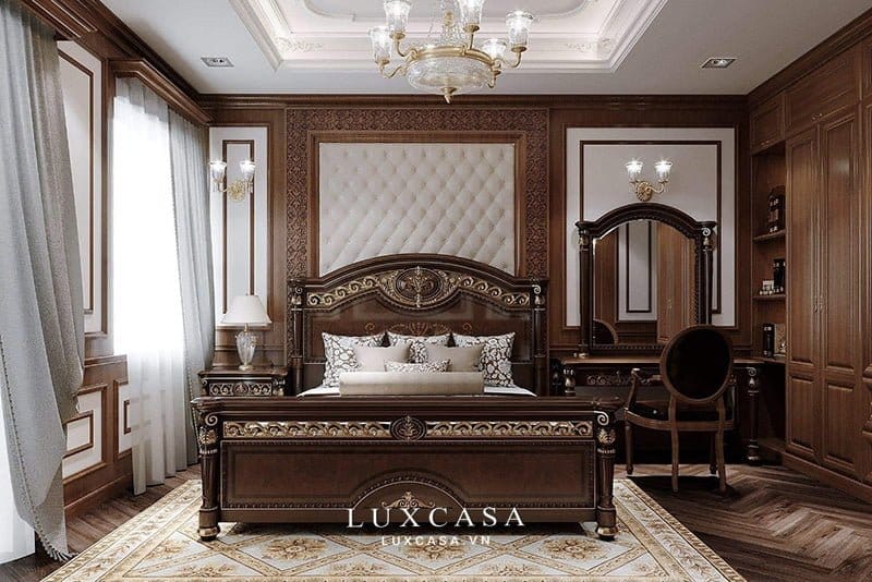 Thiết kế nội thất biệt thự gỗ phong cách cổ điển
