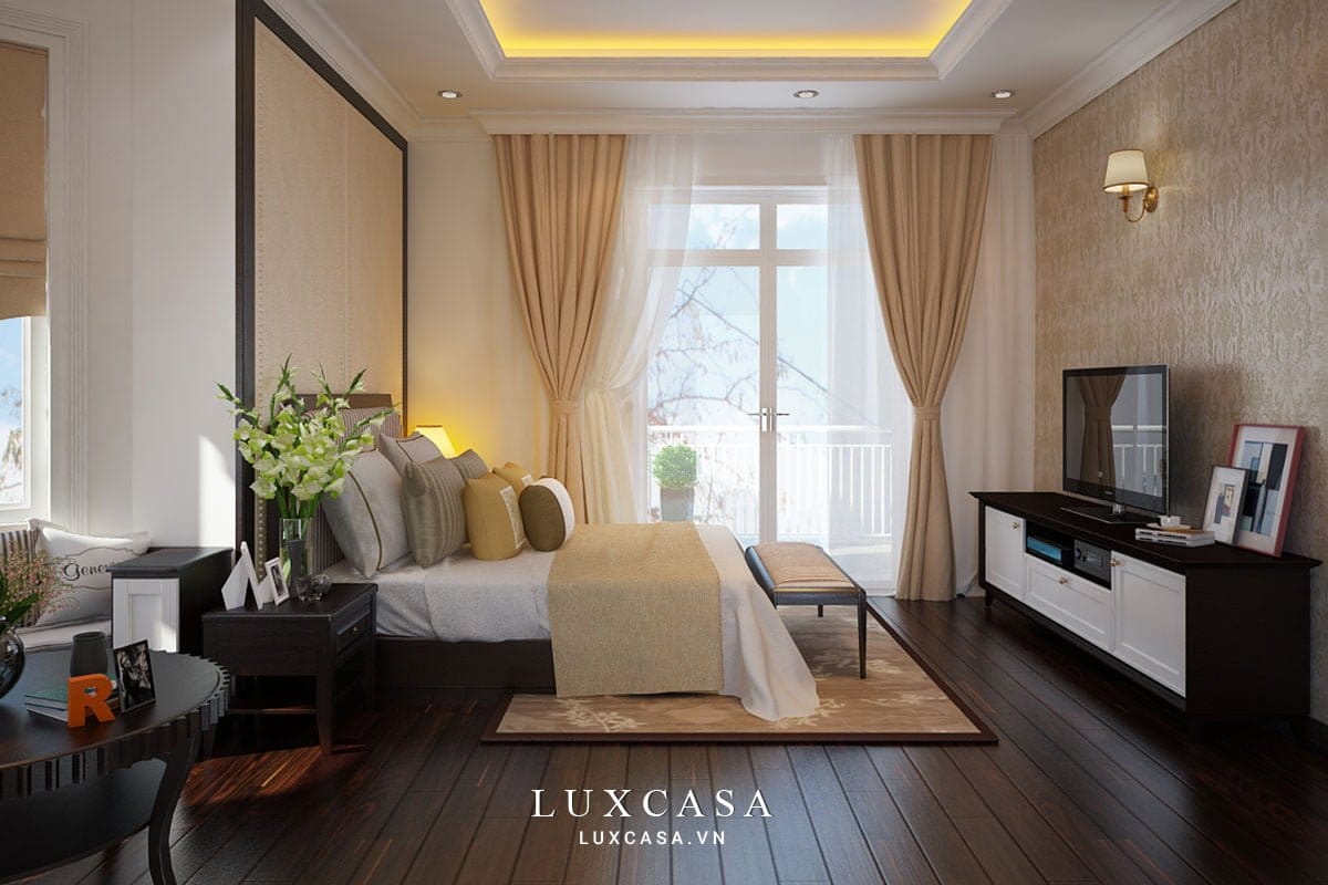 Thiết kế nội thất biệt thự tân cổ điển nhà chú Hùng 11 Thiết kế nội thất biệt thự tân cổ điển