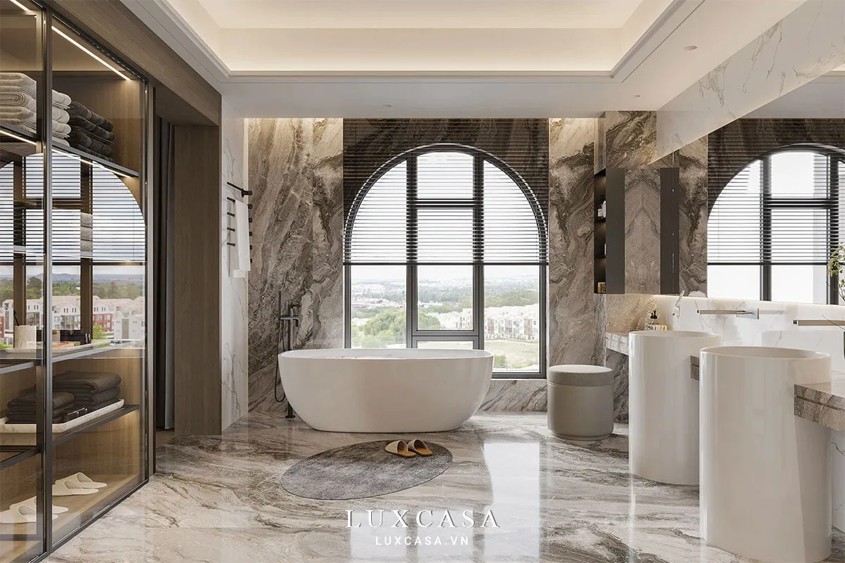 Thiết kế nội thất biệt thự thông tầng NBT49 6 Thiết kế nội thất biệt thự thông tầng