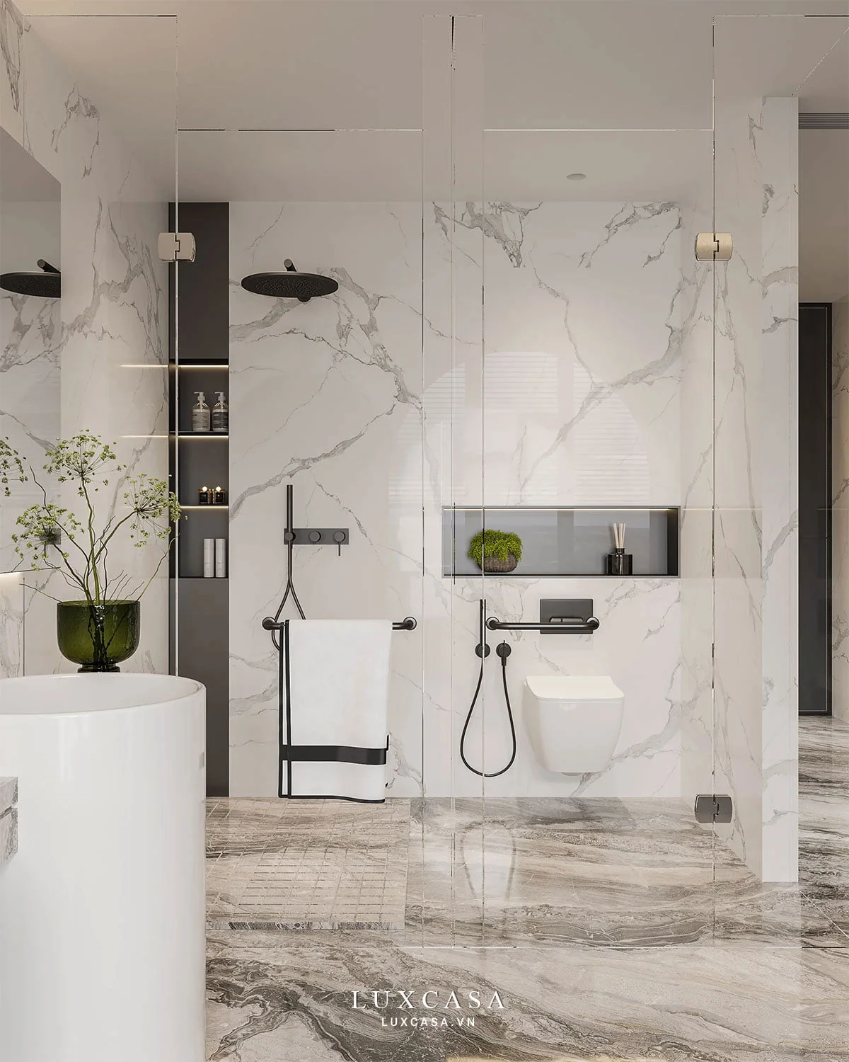 Thiết kế nội thất biệt thự thông tầng NBT49 17 Thiết kế nội thất biệt thự thông tầng