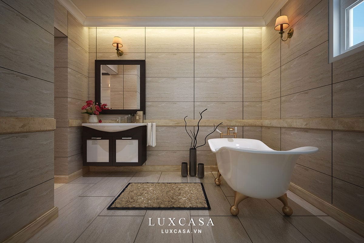 Thiết kế nội thất biệt thự tân cổ điển nhà chú Hùng 6 Thiết kế nội thất biệt thự tân cổ điển