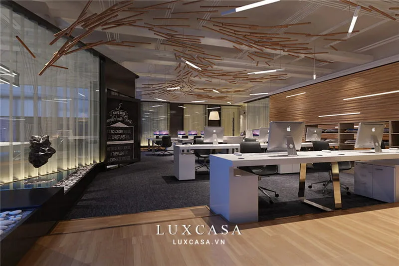 Thiết kế nội văn phòng công ty hiện đại sang trọng
