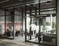 Phòng làm việc sử dụng vách kính trong suốt