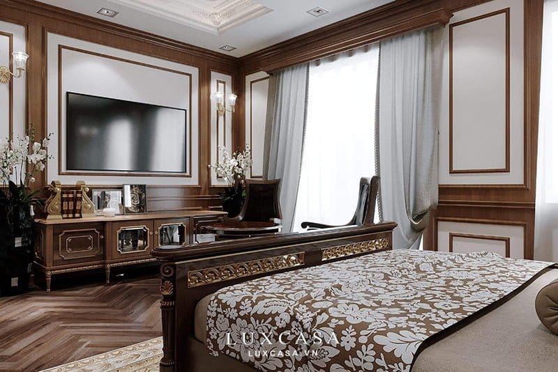 Thiết kế nội thất biệt thự gỗ phong cách cổ điển 11 Thiết kế nội thất biệt thự gỗ phong cách cổ điển