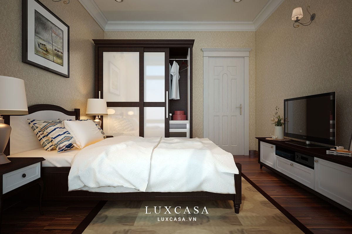 Thiết kế nội thất biệt thự tân cổ điển nhà chú Hùng 13 Thiết kế nội thất biệt thự tân cổ điển