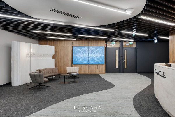 Sảnh chờ lễ tân công ty Oracle