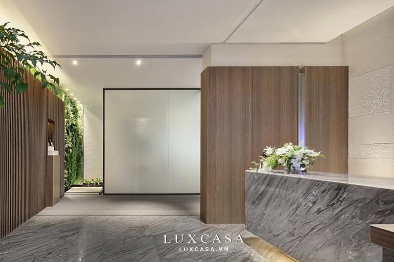 Thi công nội thất văn phòng không gian xanh