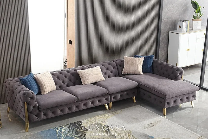 sofa góc tân cổ điển STC216