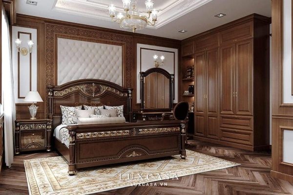 Thiết kế nội thất biệt thự gỗ phong cách cổ điển