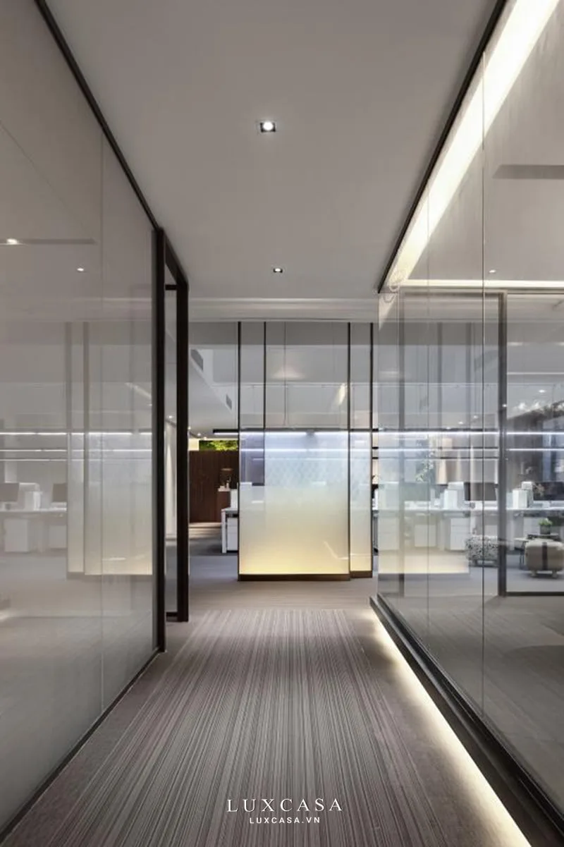 Thi công nội thất văn phòng không gian xanh