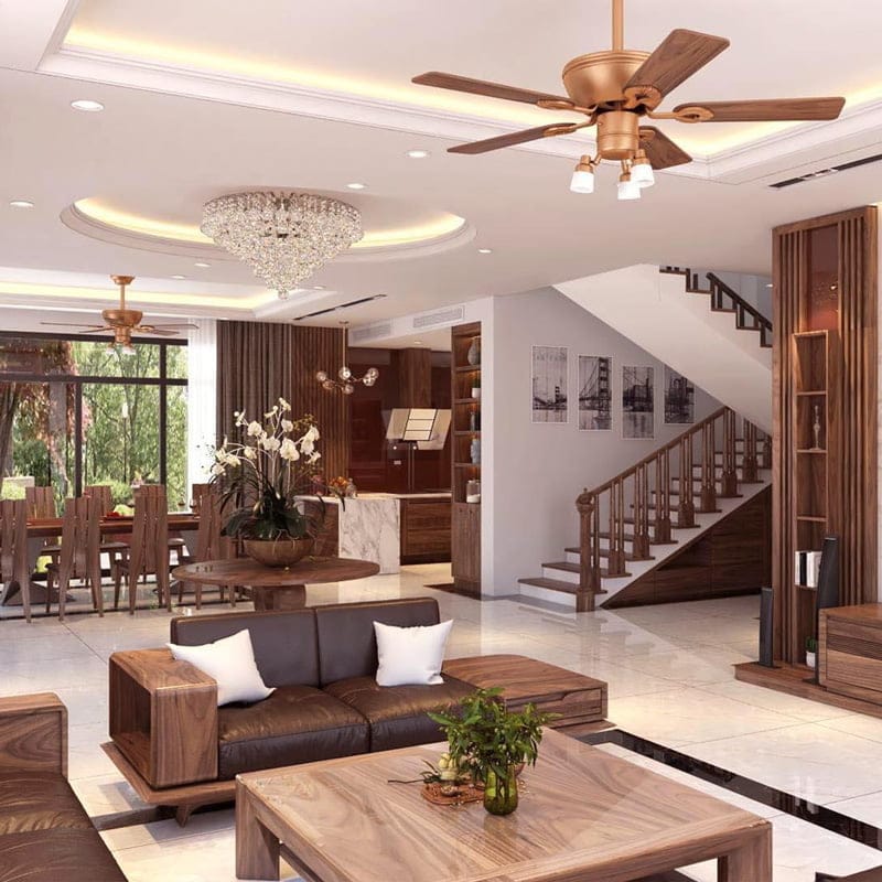 Thiết kế thi công nội thất biệt thự gỗ NBT50 1 Thiết kế thi công nội thất biệt thự gỗ