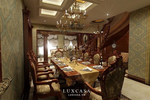 Thiết kế nội thất biệt thự phong cách cổ điển