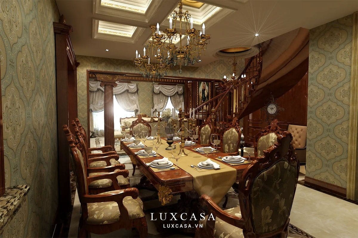 Thiết kế nội thất biệt thự phong cách cổ điển