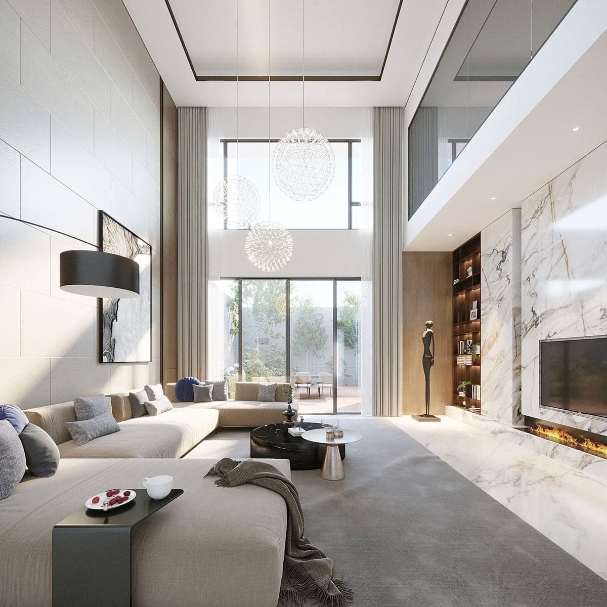 Thiết kế nội thất biệt thự hiện đại NBT42 1 Thiết kế nội thất biệt thự hiện đại