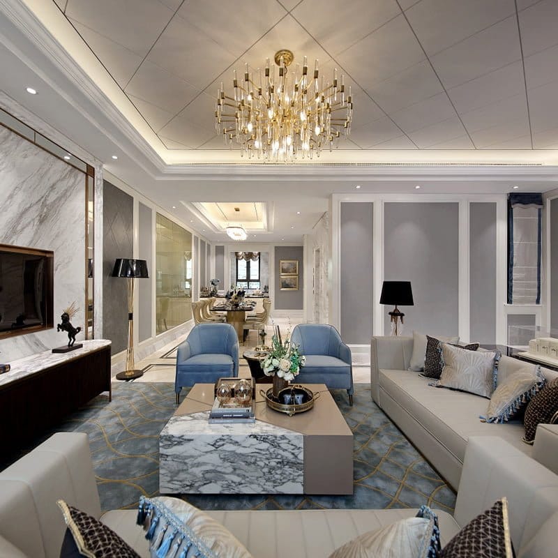 Thiết kế thi công nội thất biệt thự Luxury