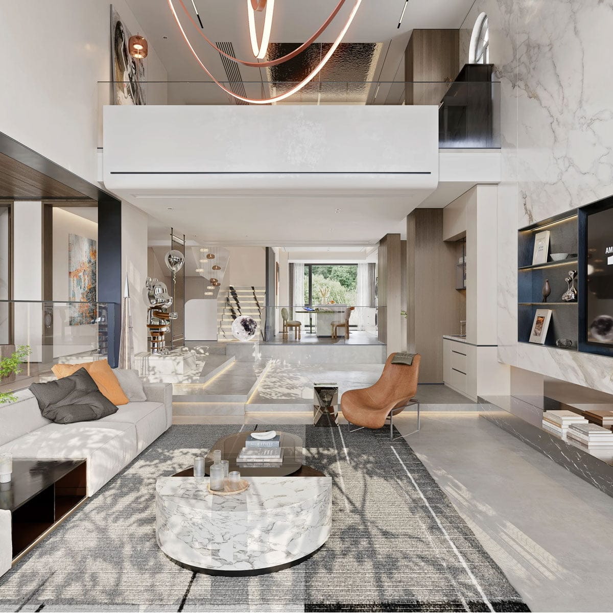 Thiết kế nội thất biệt thự thông tầng NBT49 1 Thiết kế nội thất biệt thự thông tầng