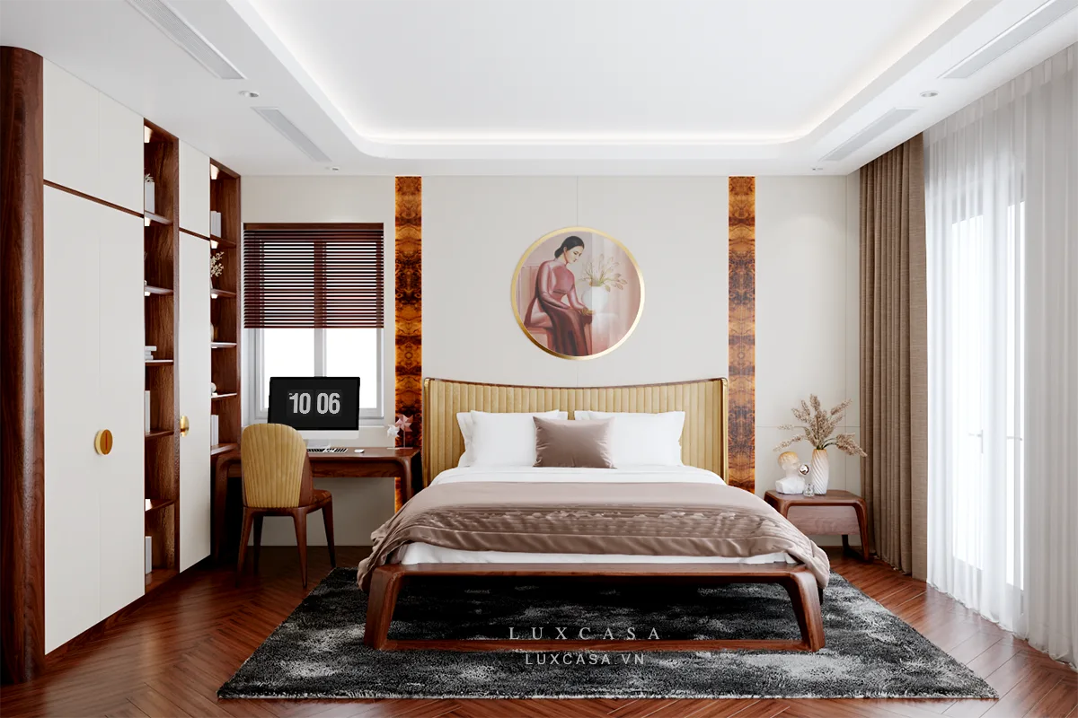 thiet ke noi that biet thu phong ngu goc rong