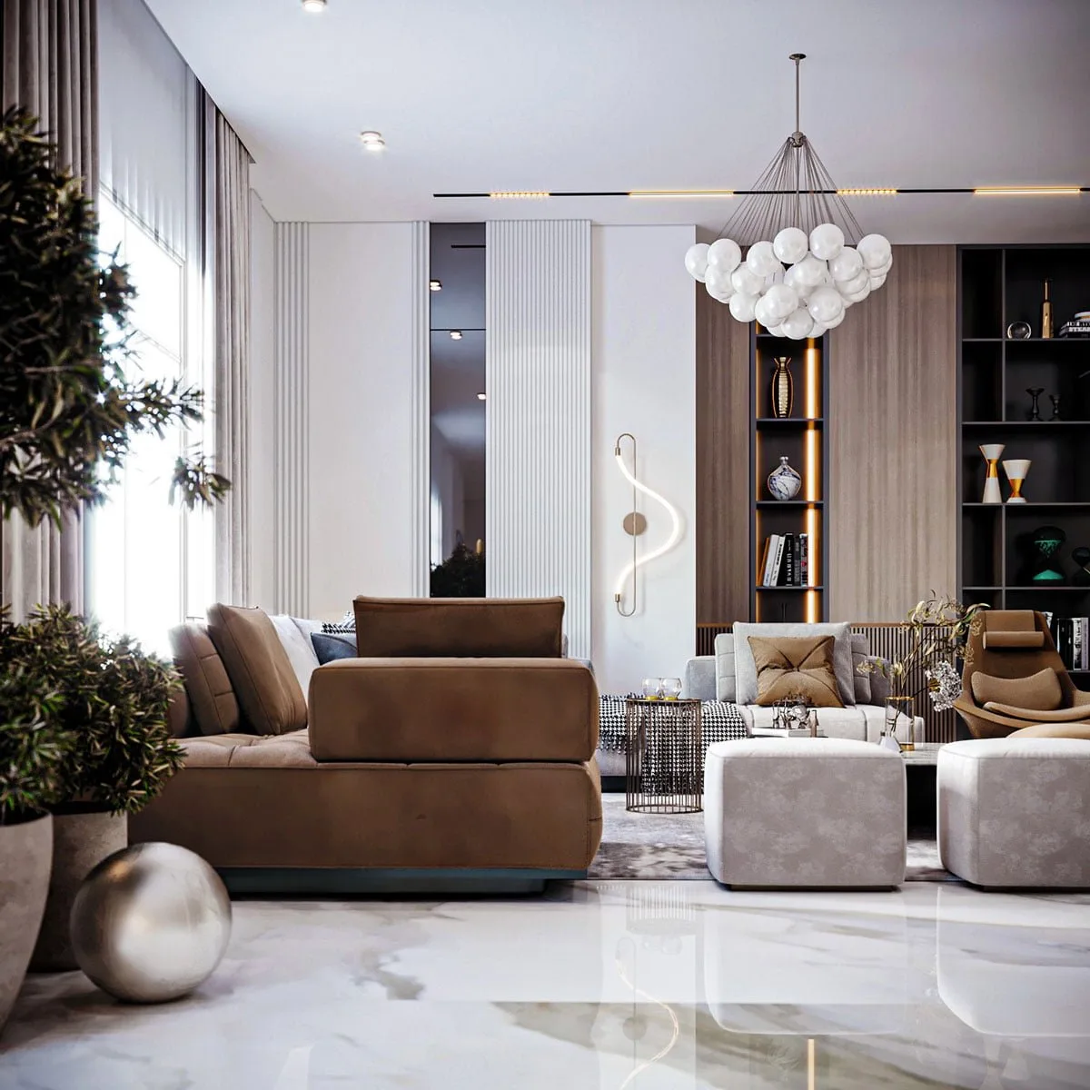 Thiết kế nội thất biệt thự sang trọng