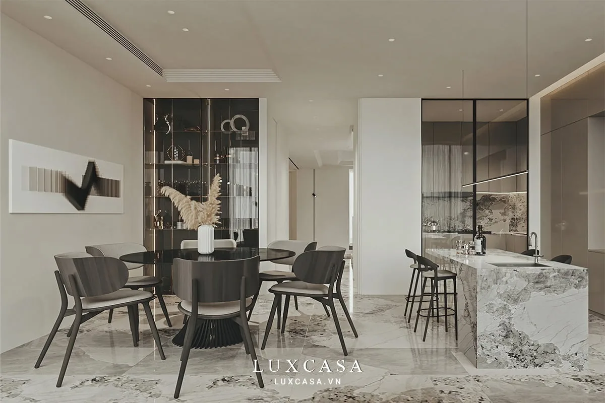 Thiết kế nội thất biệt thự tối giản