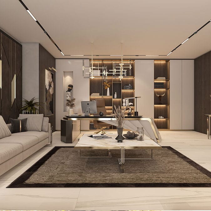 Thiết kế nội thất phòng giám đốc cao cấp Lateco 1 Thiết kế nội thất phòng giám đốc Lateco