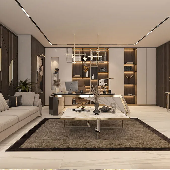 Thiết kế nội thất phòng giám đốc cao cấp Lateco 1 Thiết kế nội thất phòng giám đốc Lateco