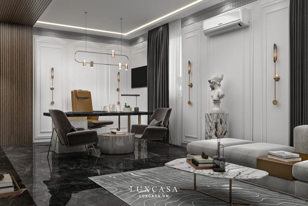 Thiết kế nội thất phòng giám đốc Hadilo