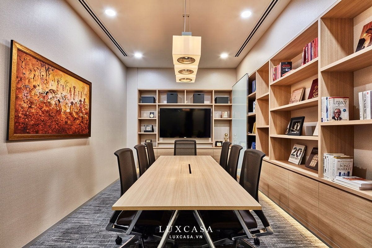 Thiết kế nội thất phòng họp ngân hàng indonesia