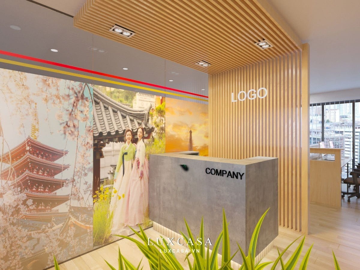 Thiết kế nội thất văn phòng công ty du lịch thu hút và sáng tạo