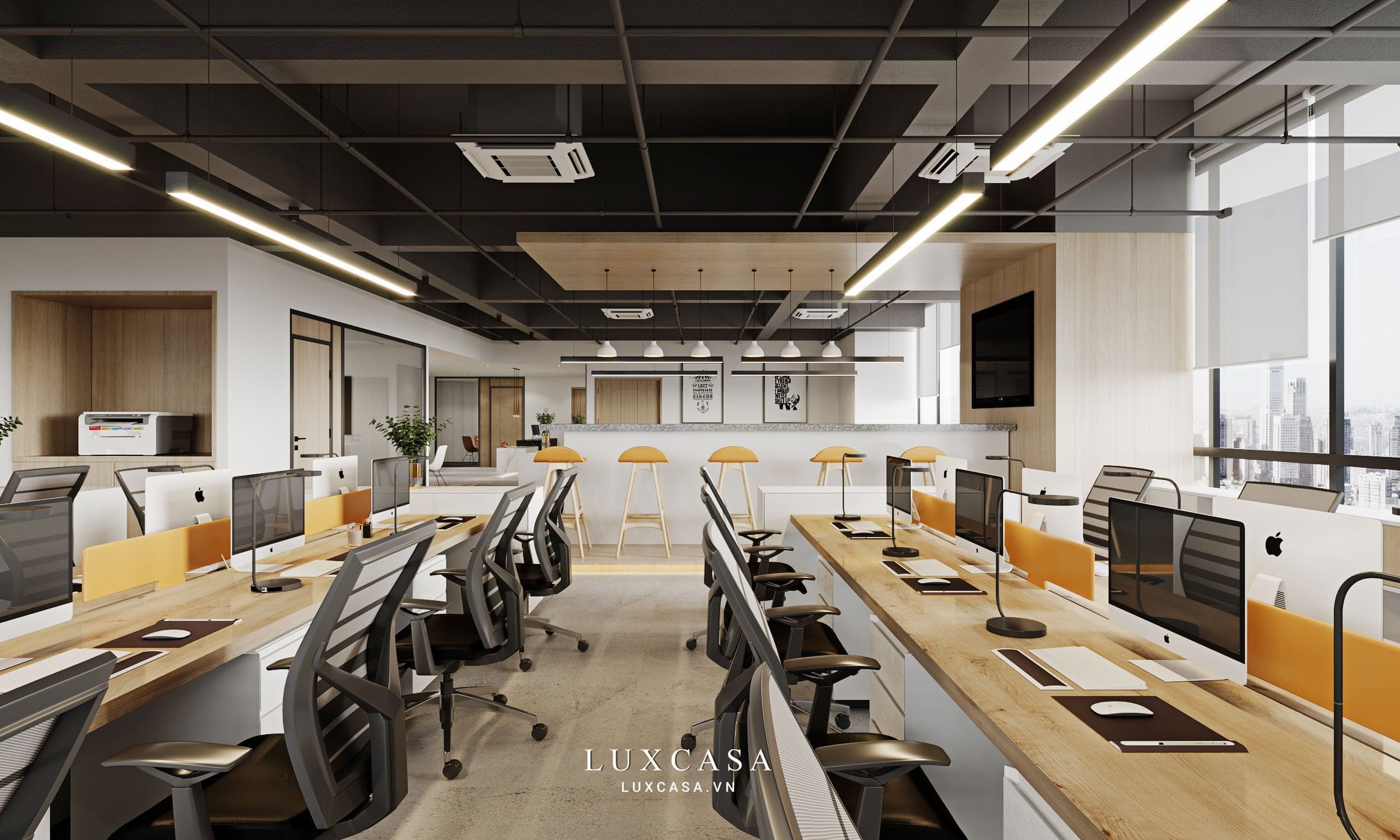 Thiết kế nội thất văn phòng công ty truyền thông