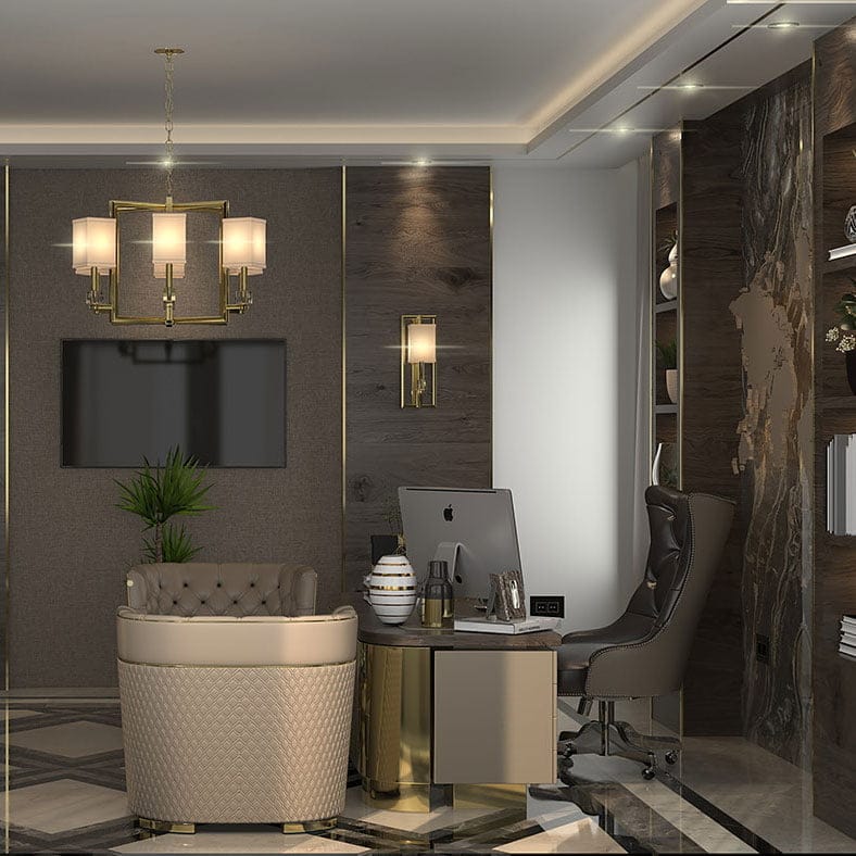 Thiết kế nội thất văn phòng giám đốc Deasung