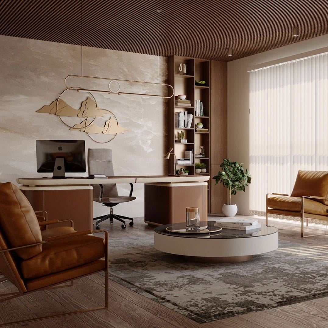 Thiết kế nội thất văn phòng giám đốc Hadico