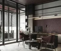 Thiết kế nội thất văn phòng giám đốc phong cách bắc âu