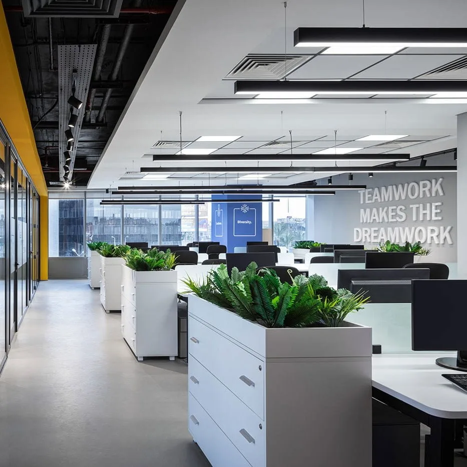 Thiết kế nội thất văn phòng làm việc chung công ty bsh