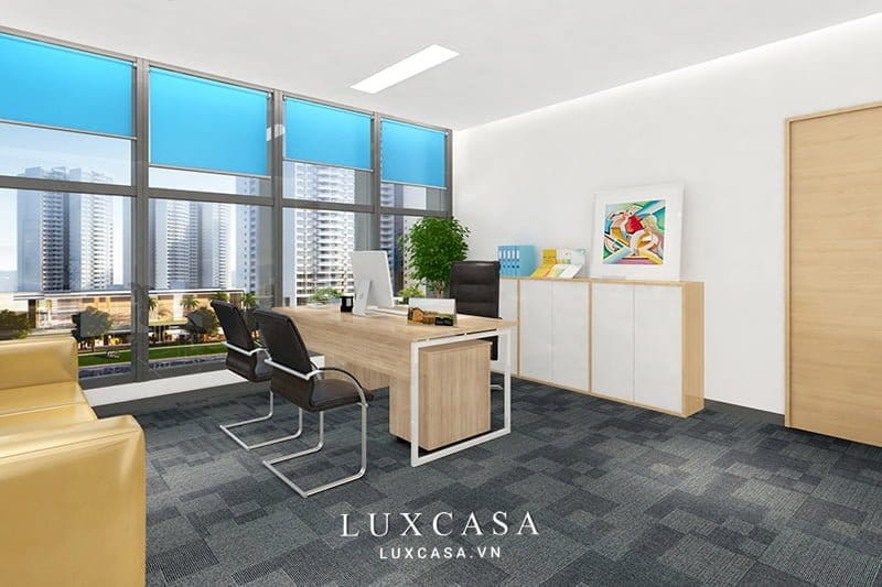 Thiết kế nội thất văn phòng hiện đại công ty deli