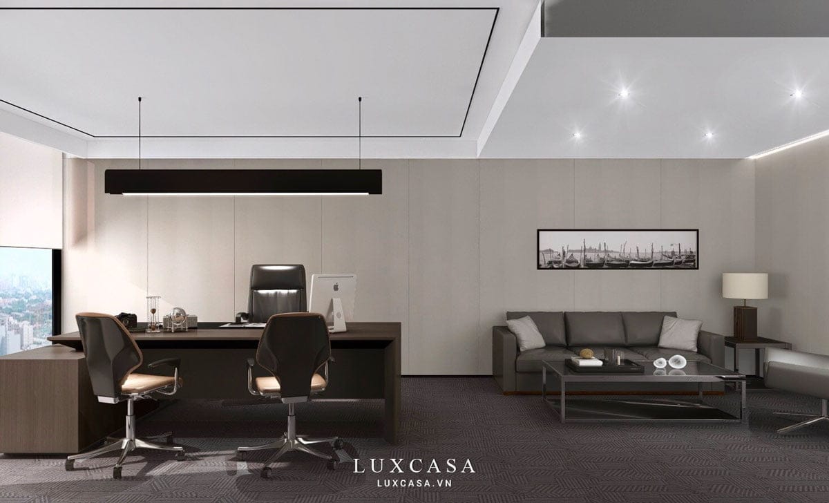 Thiết kế phòng giám đốc kết hợp tiếp khách
