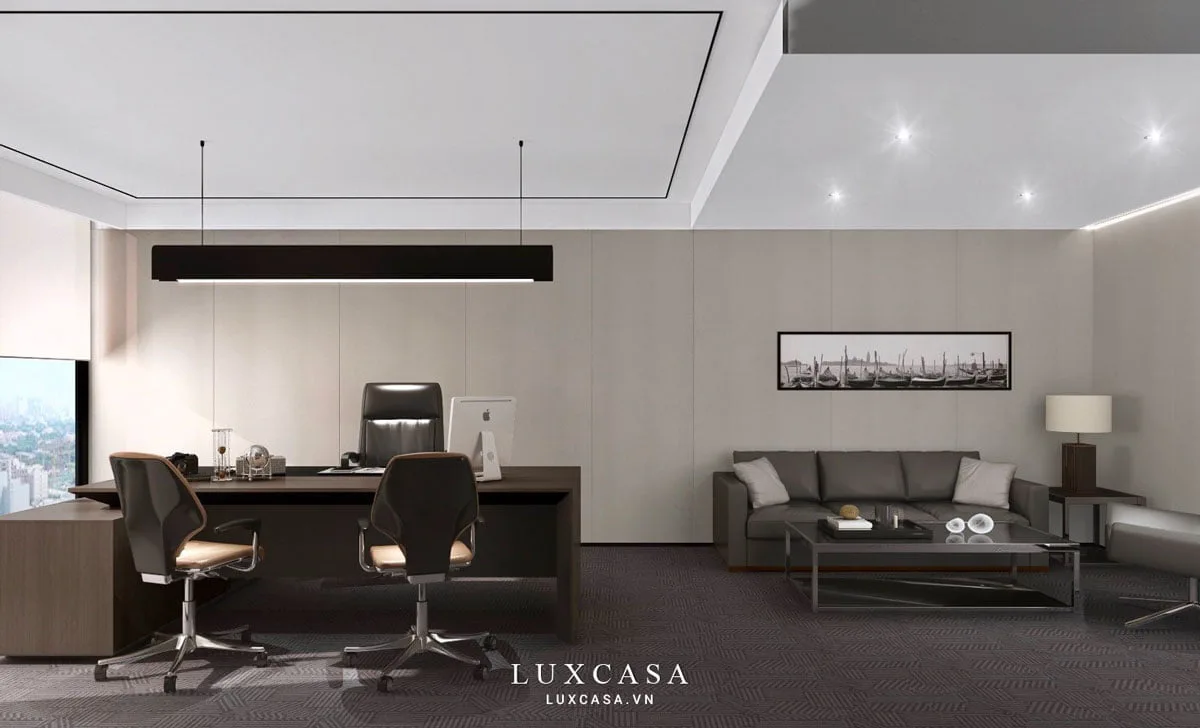 Thiết kế phòng giám đốc kết hợp tiếp khách