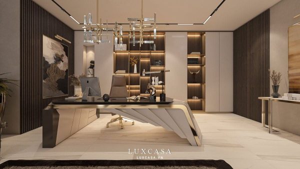 Thiết kế phòng giám đốc Lateco góc cận