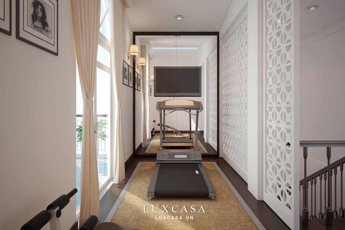 Thiết kế nội thất biệt thự tân cổ điển nhà chú Hùng 14 Thiết kế nội thất biệt thự tân cổ điển