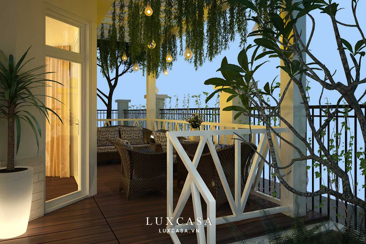 Thiết kế nội thất biệt thự tân cổ điển nhà chú Hùng 17 Thiết kế nội thất biệt thự tân cổ điển