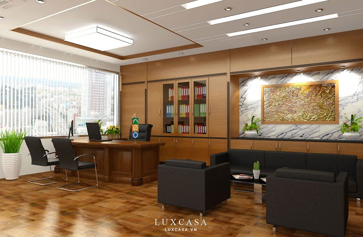 Thiết kế thi công phòng giám đốc đẹp