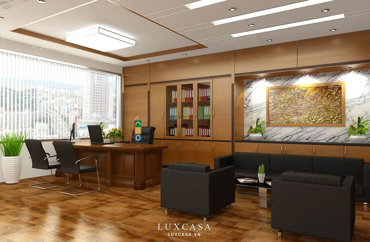 Thiết kế thi công phòng giám đốc đẹp