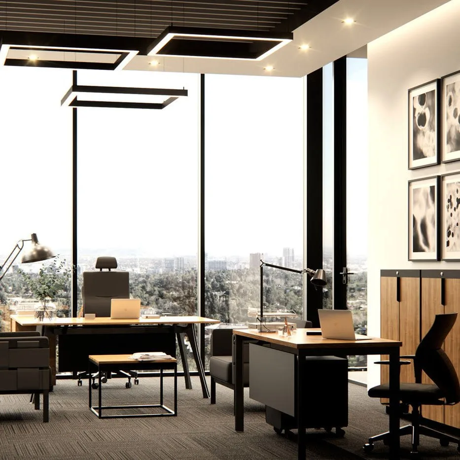 Thiết kế nội thất văn phòng công ty Vascara 5 Một góc làm việc phòng giám đốc Vascara