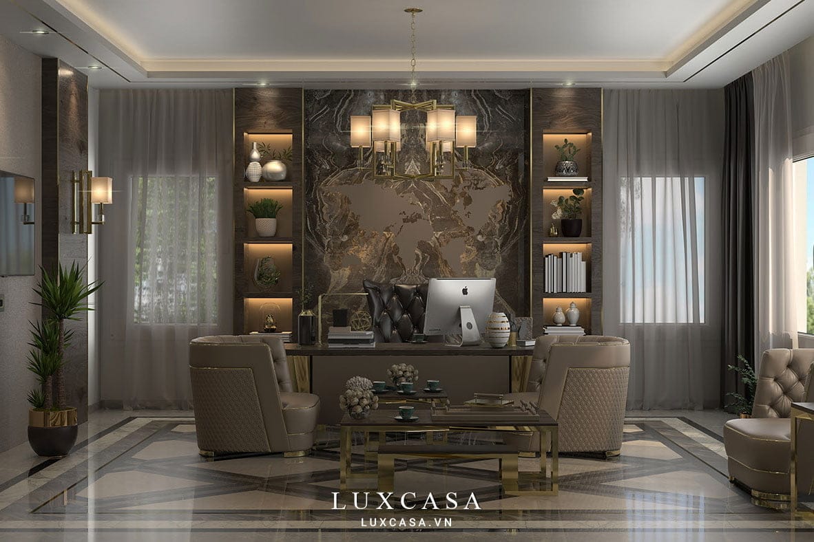 Thiết kế văn phòng giám đốc Deasung đẳng cấp