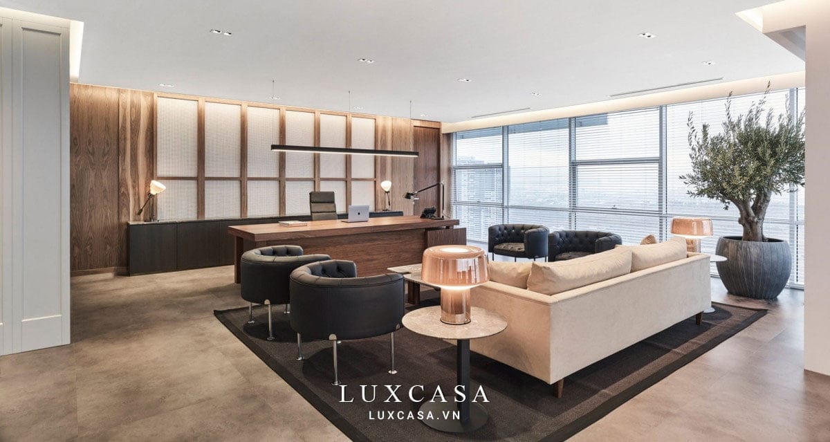 Thiết kế văn phòng giám đốc đẹp chuẩn phong thủy