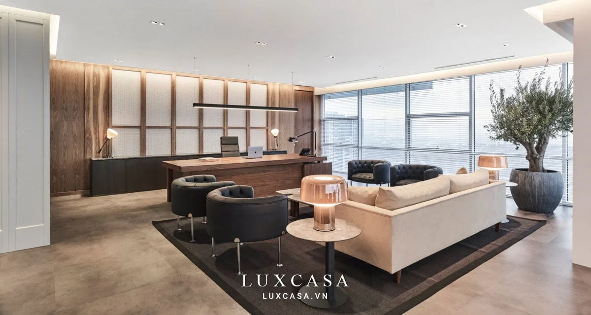 Thiết kế văn phòng giám đốc đẹp chuẩn phong thủy