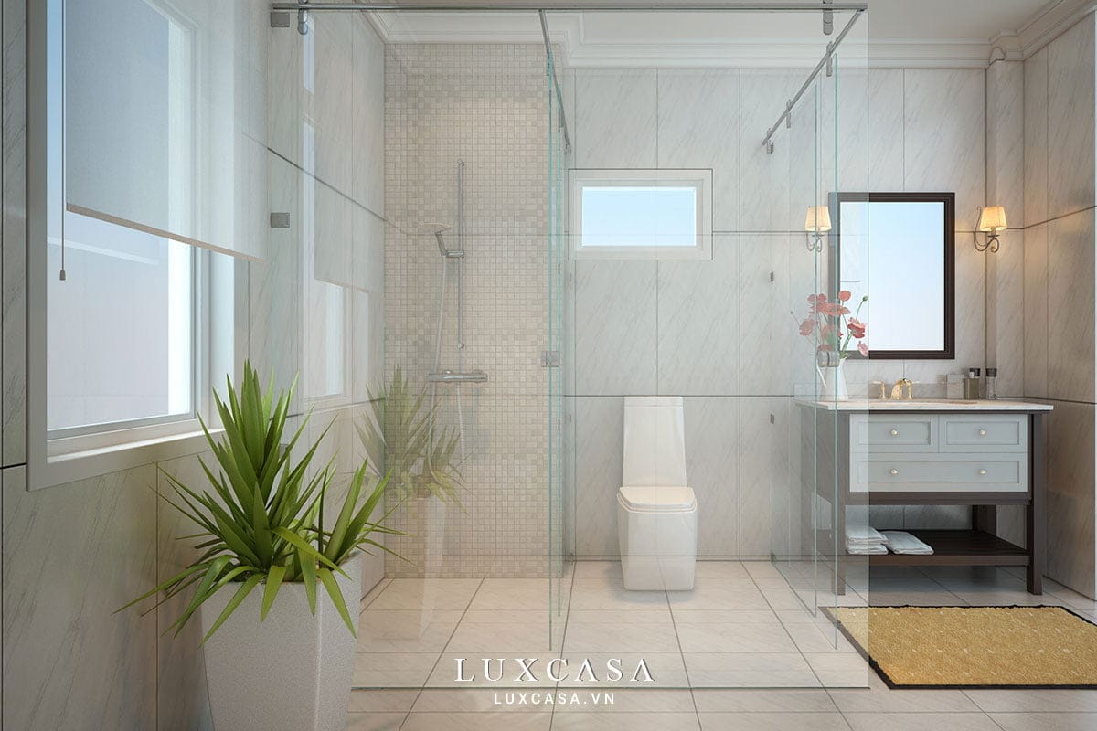 Thiết kế nội thất biệt thự tân cổ điển nhà chú Hùng 18 Thiết kế nội thất biệt thự tân cổ điển