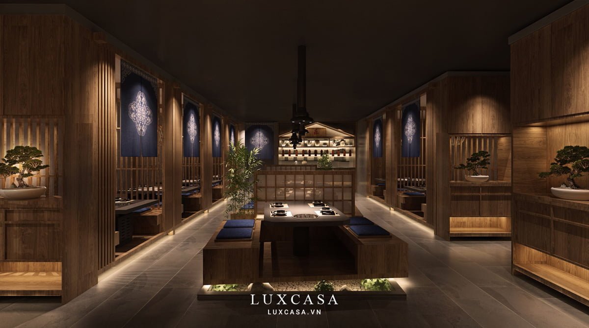 Thiết kế nhà hàng mộc mạc